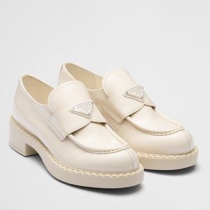 Prada Cream Loafers